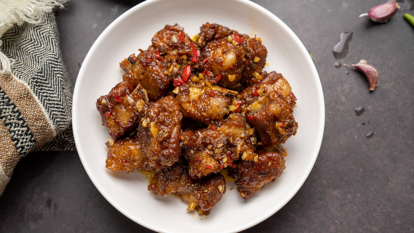 cách làm sườn non chua ngọt