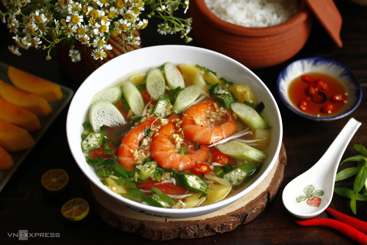 Cách nấu canh chua tôm